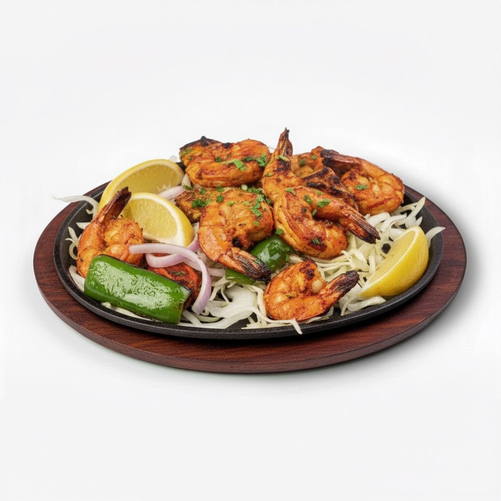 Tandoori Shrimps (6 Jumbo Shrimps).