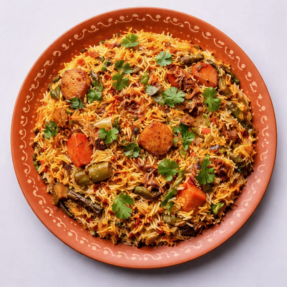 Vegetable Biryani.