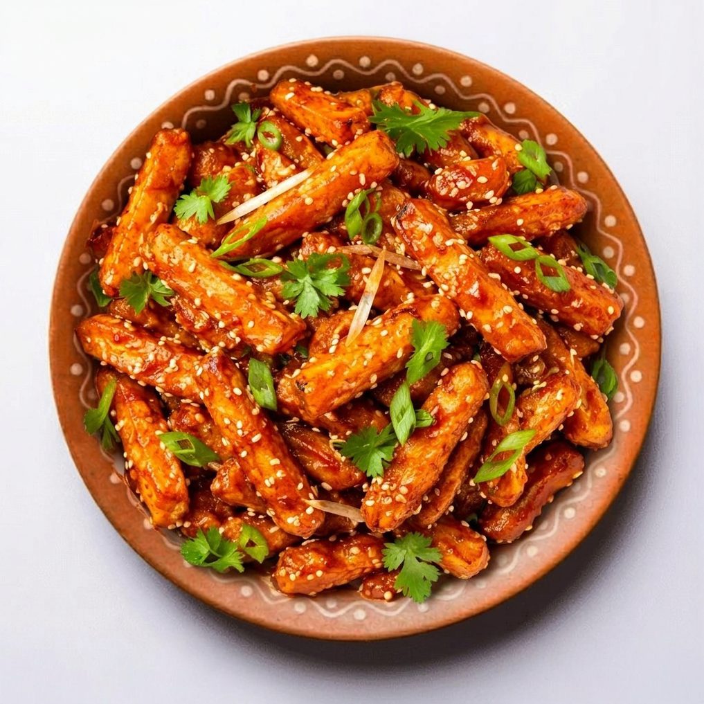 Sweet Chili Potatoes.